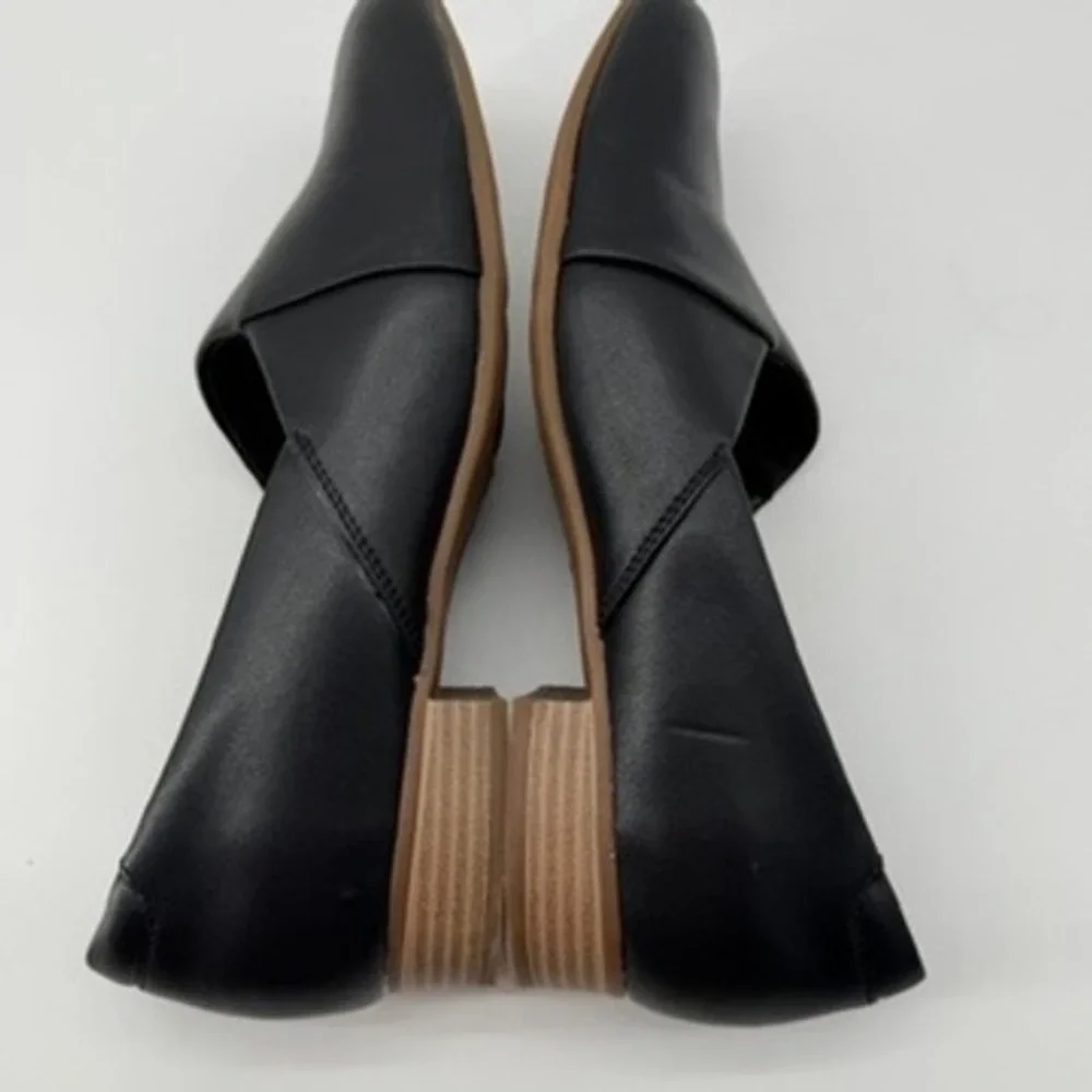 Clarks Juliet Palm Loafers 10 Wide Leather Slip On Low Block Heel Shoes Ortho